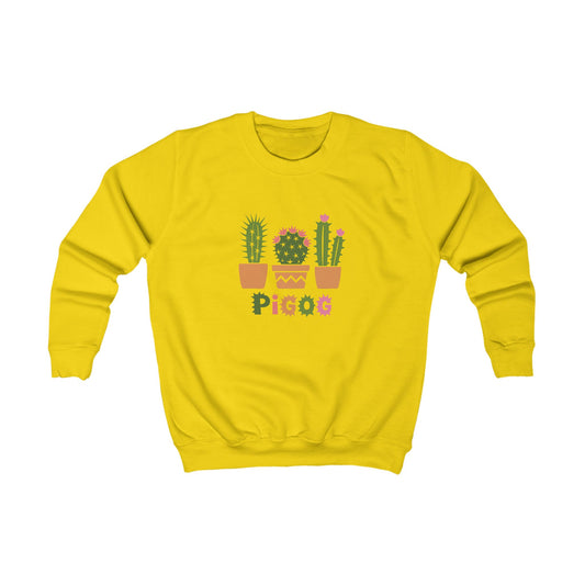 Kids Cute Potted Cacti Sweatshirt 'Pigog'