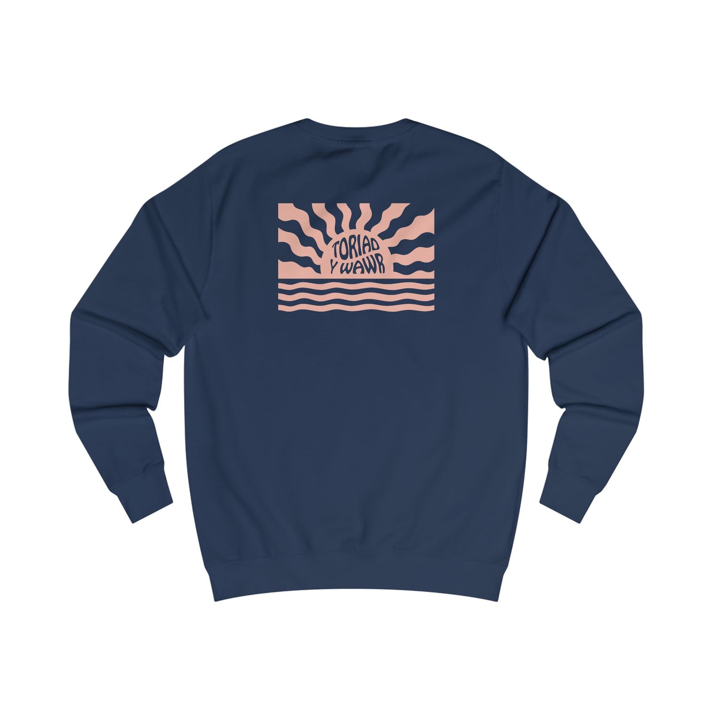 Retro Break Of Dawn Unisex Sweatshirt -  Welsh Text -  'Toriad Y Wawr'
