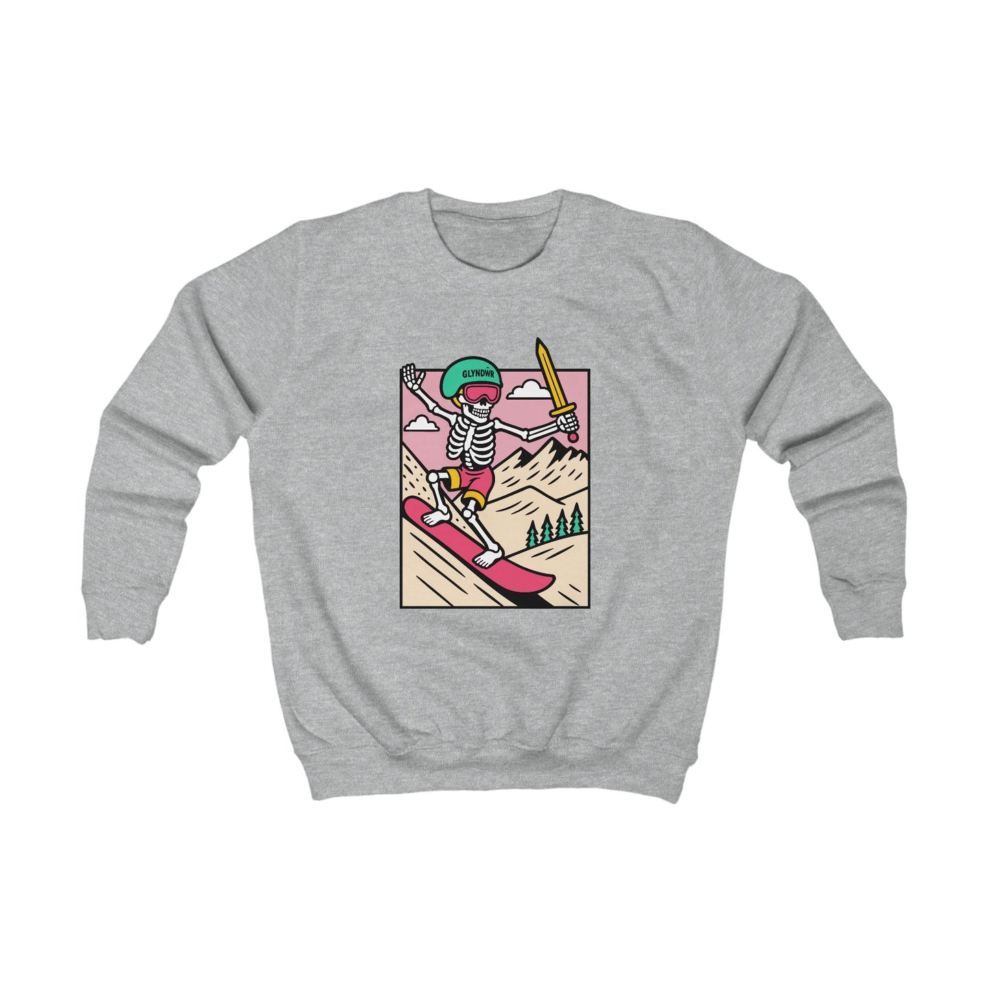 Kids Skeleton Glyndŵr Jumper — Snowboarding Design