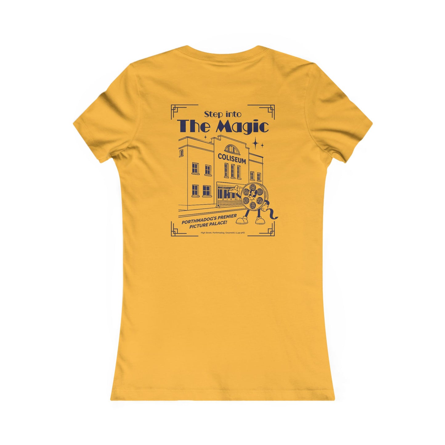 Women's Retro Cinema Tee - Coliseum Porthmadog (Double Sided)