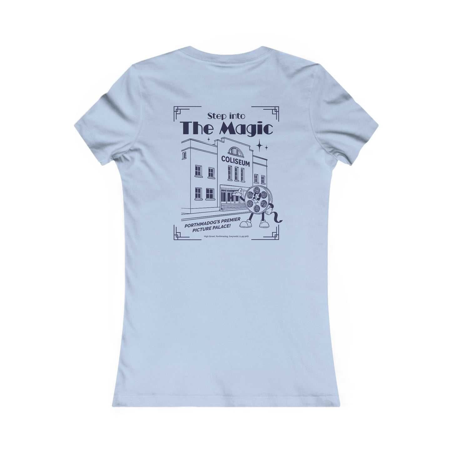 Women's Retro Cinema Tee - Coliseum Porthmadog (Double Sided)