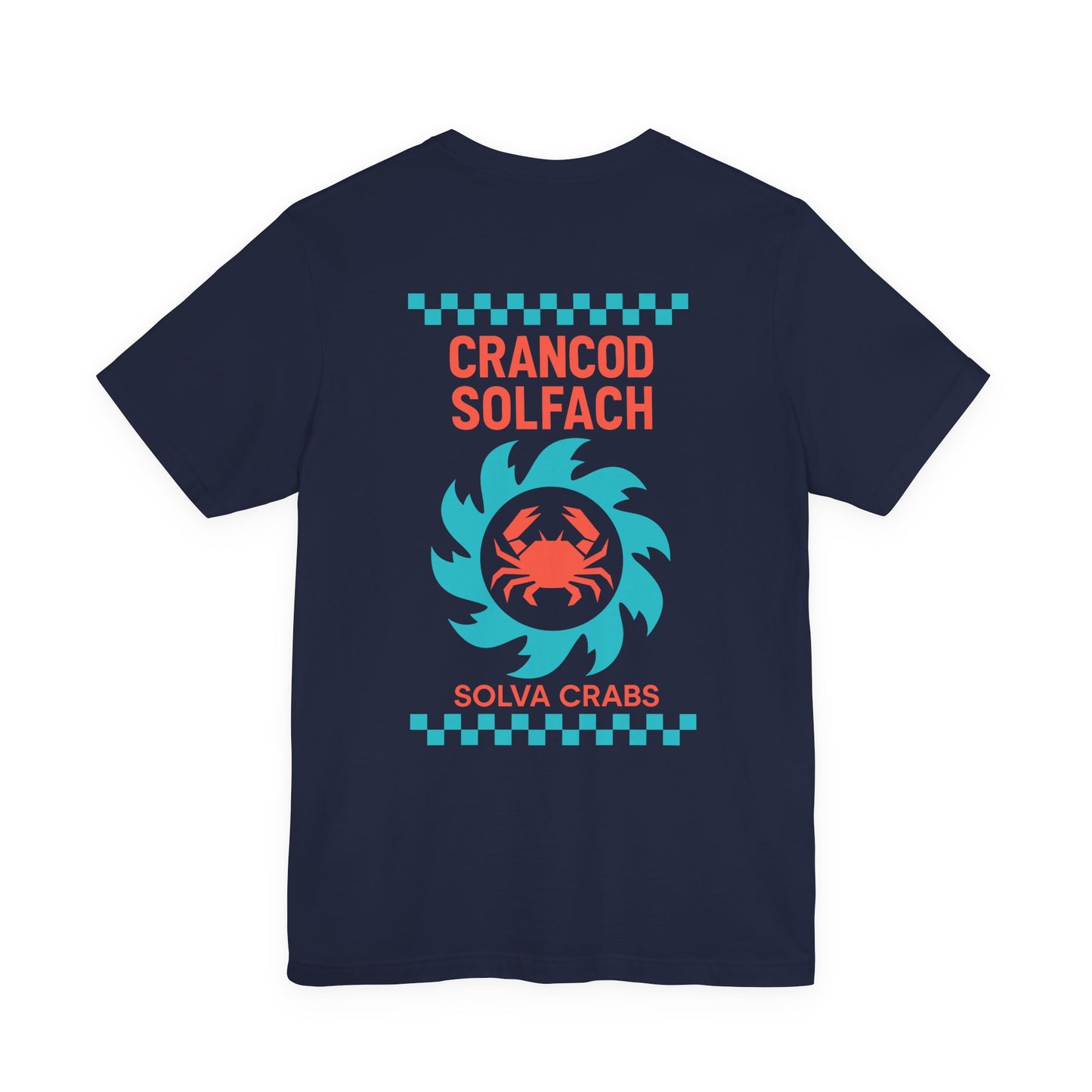 Solva Crabs Vintage Unisex T-Shirt - 'Crancod Solfach' (Double Sided)