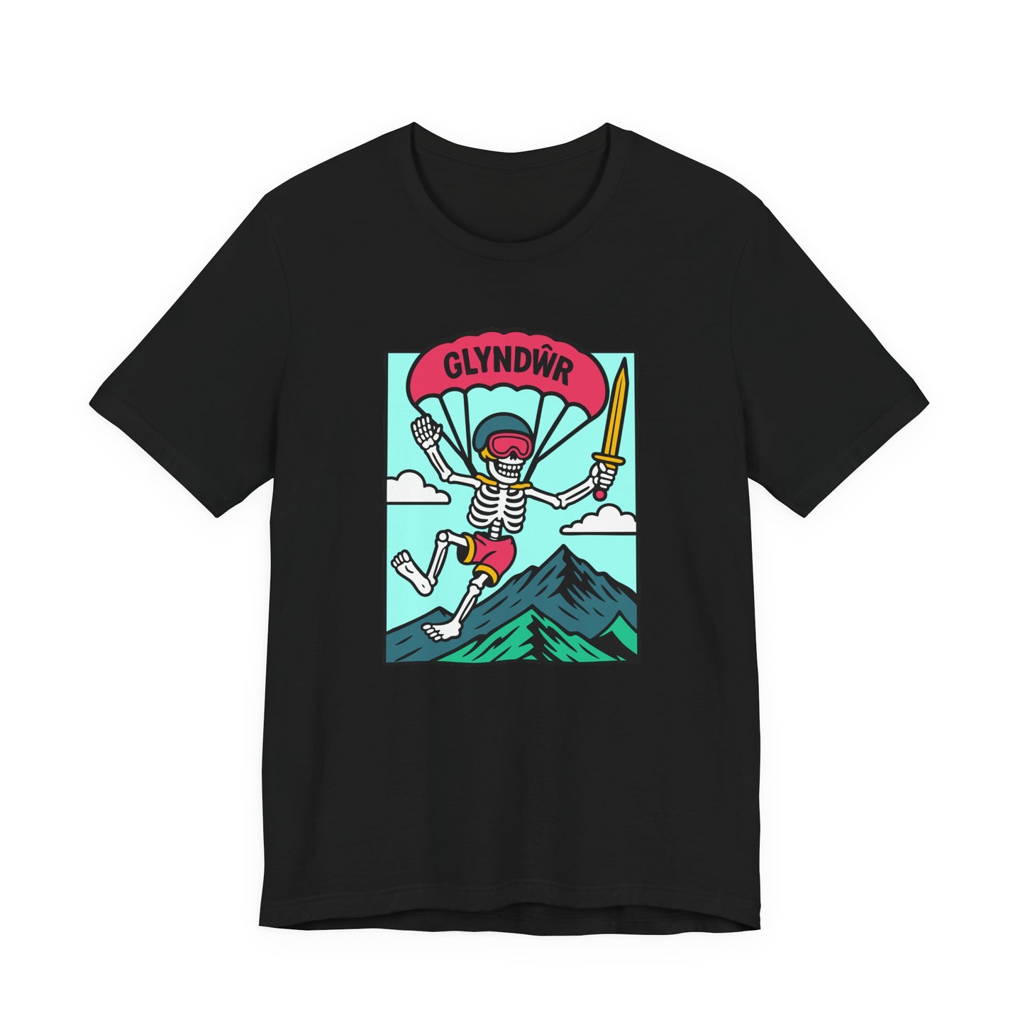 Skeleton Glyndŵr Parachute T-Shirt (Unisex)