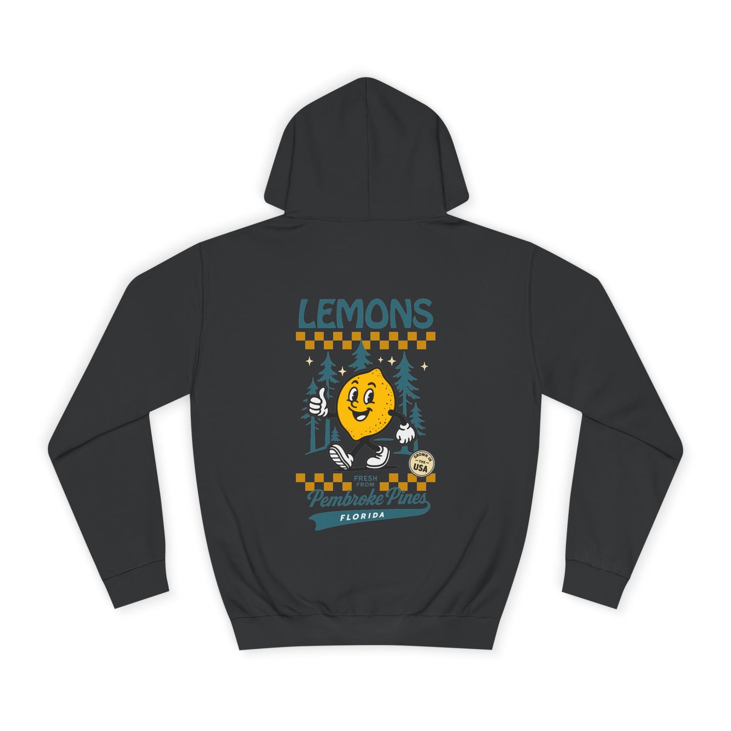 Retro Lemons Unisex Hoodie (Double Sided)