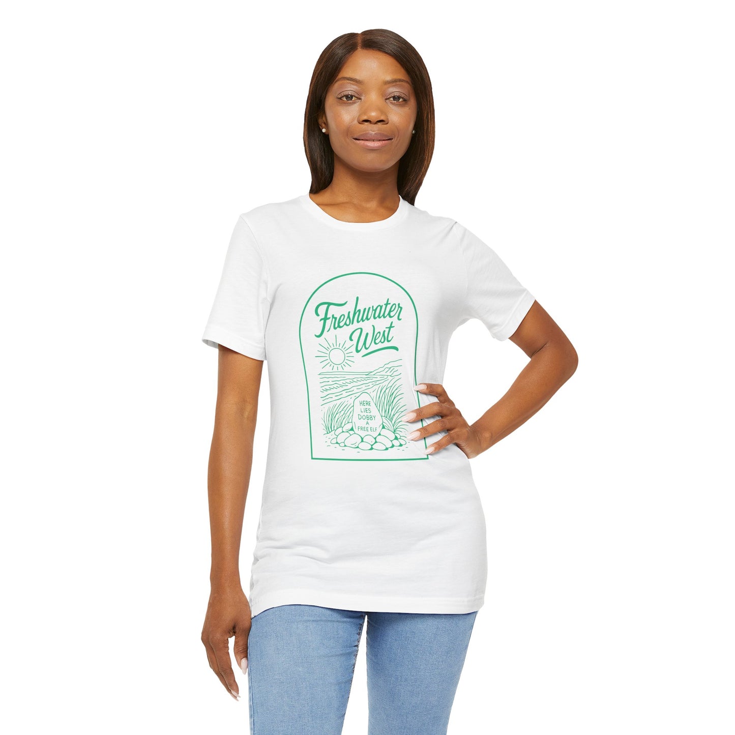 Freshwater West Unisex Tee - Dobby's Grave Harry Potter Graphic T-Shirt