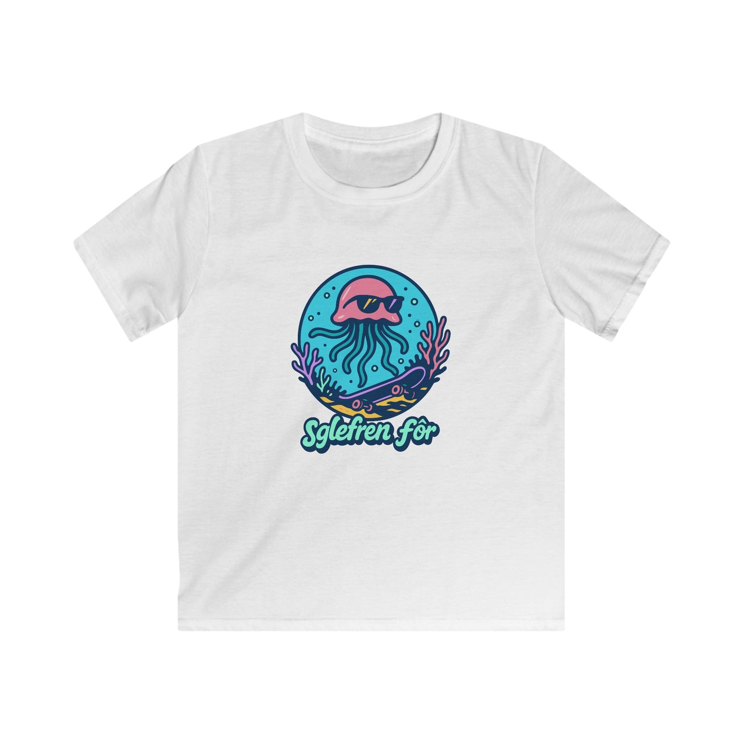 Jellyfish Skating Graphic T-Shirt - "Sglefren Fór" Welsh Skateboarding Tee