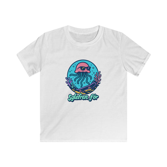 Jellyfish Skating Graphic T-Shirt - "Sglefren Fór" Welsh Skateboarding Tee