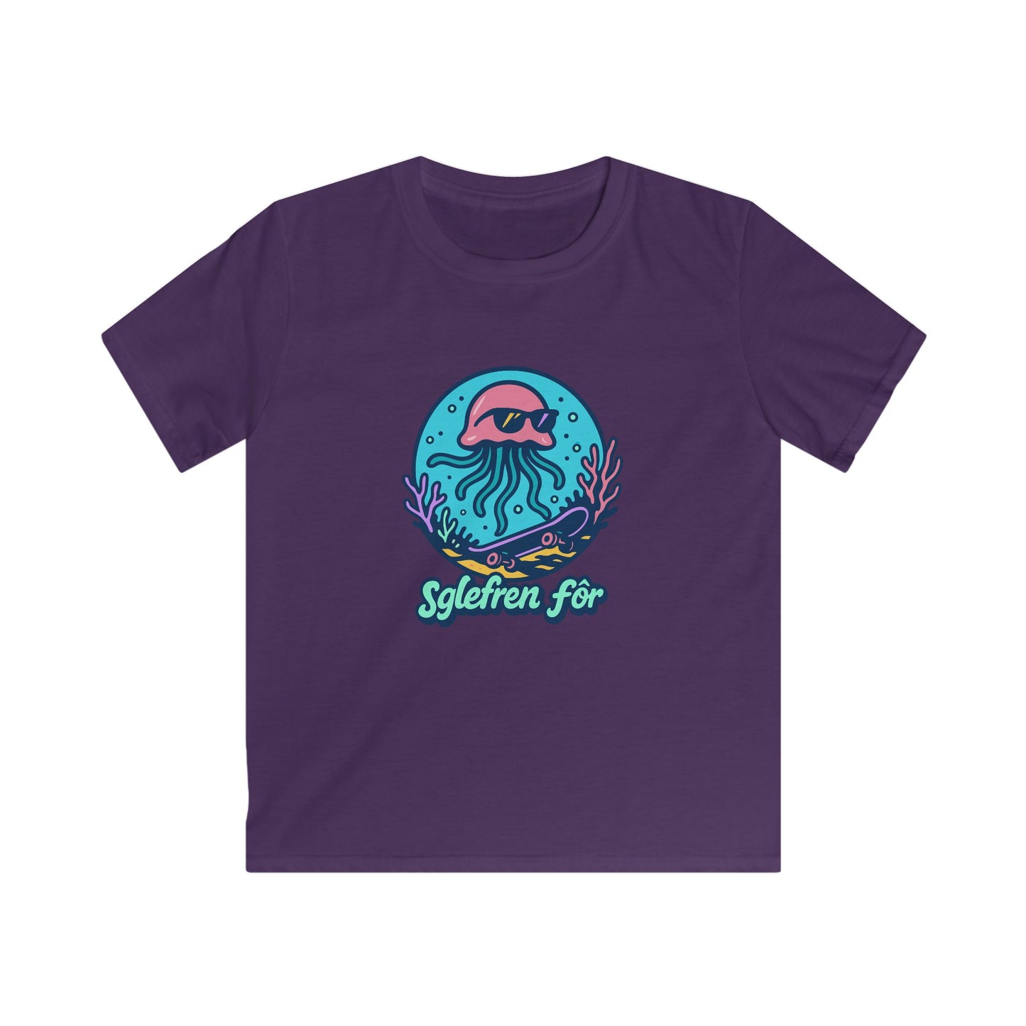 Jellyfish Skating Graphic T-Shirt - "Sglefren Fór" Welsh Skateboarding Tee