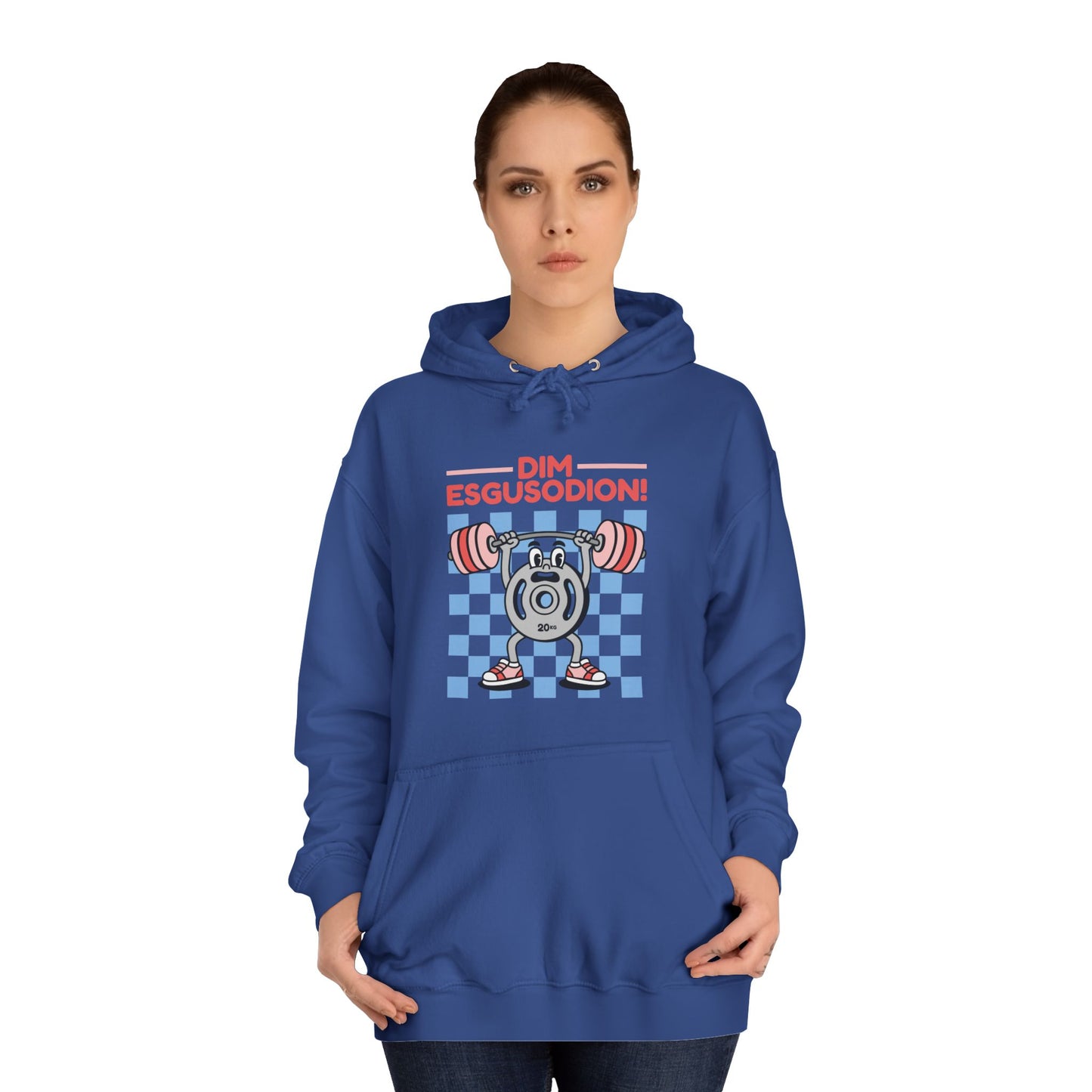 'Dím Esgusodion!' Retro Motivational Hoodie - No Excuses!