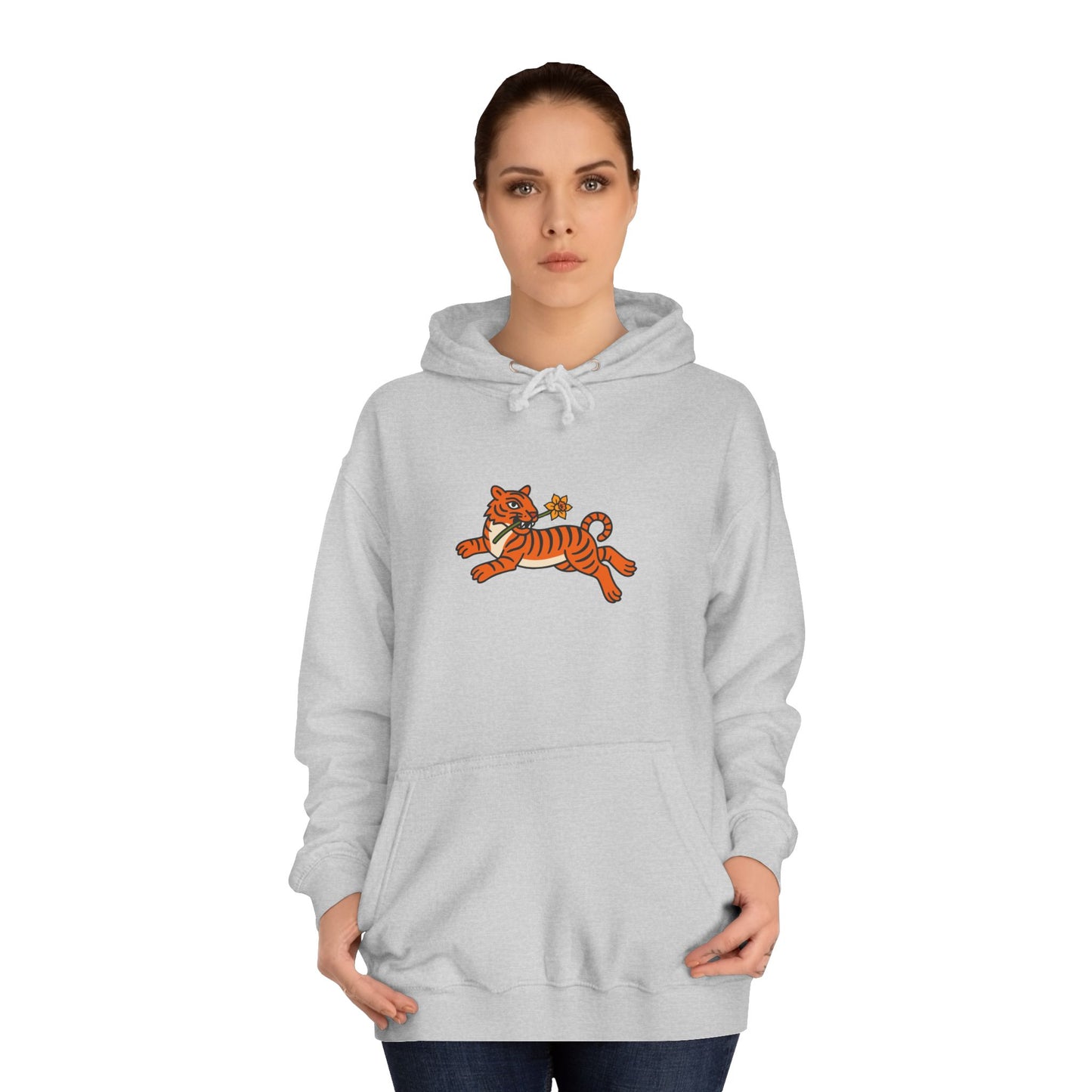 Vintage Tiger & Daffodil Unisex Hoodie