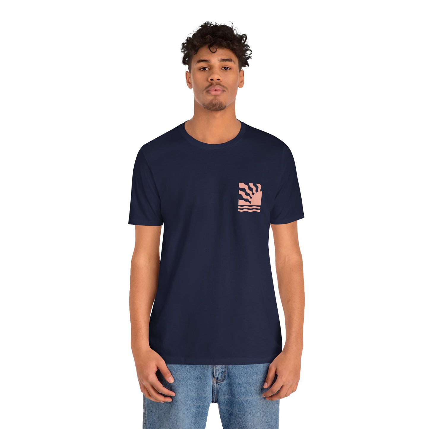 Sunrise Waves Unisex T‑Shirt - 'Toriad Y Wawr' (Double Sided)