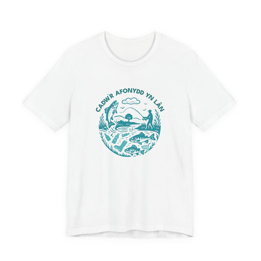 'Cadw’r Afonydd Yn Lan' Welsh River Conservation T‑Shirt