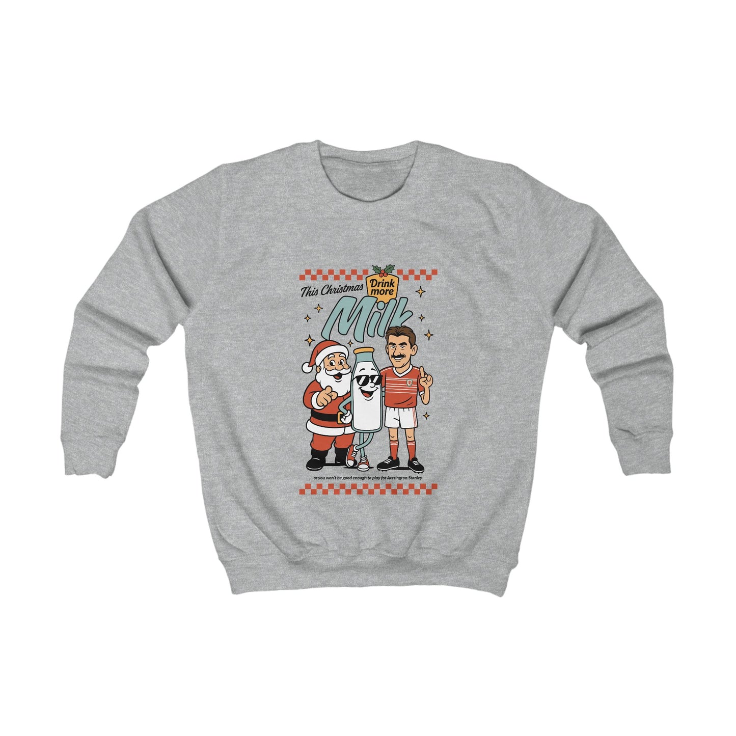 Kids Ian Rush Retro Christmas Jumper– This Christmas Drink More Milk