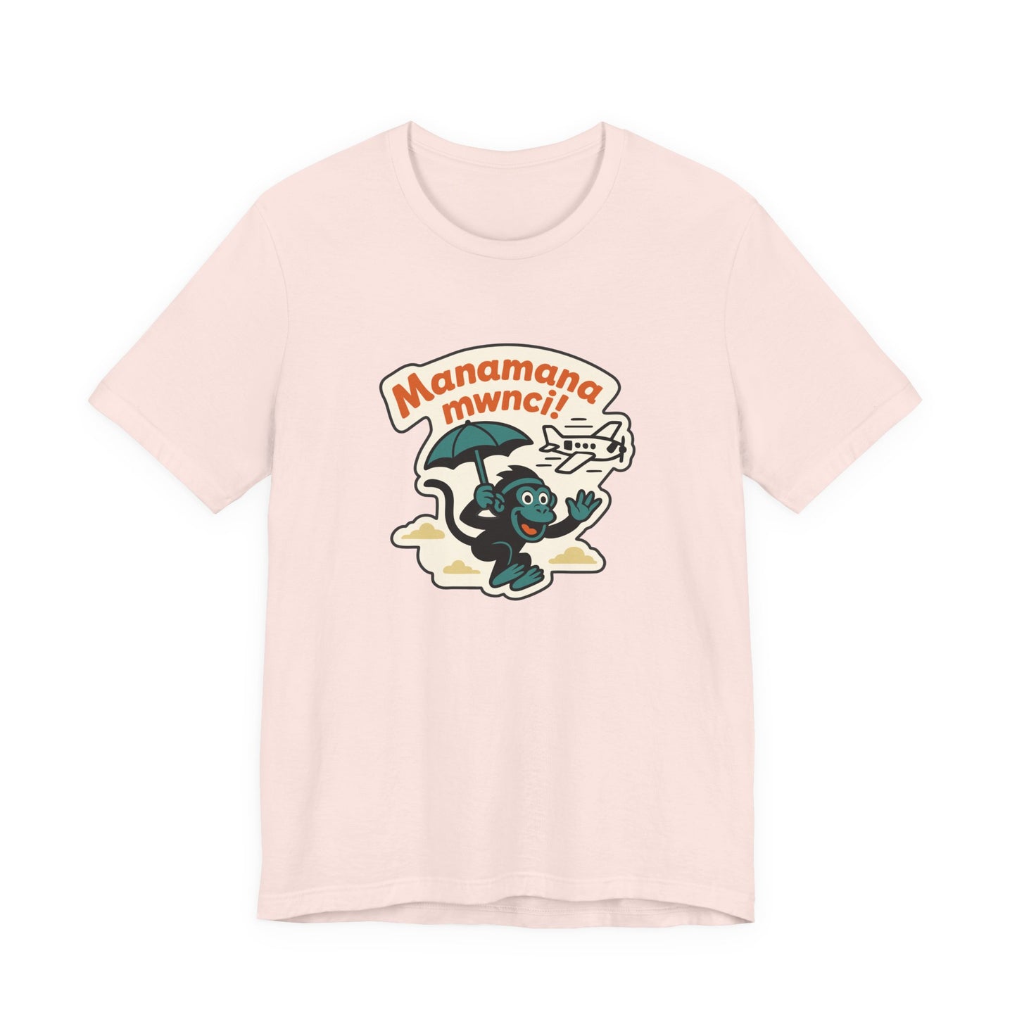 "Manamana Mwnci!" Retro Cartoon Crazy Monkey T-Shirt
