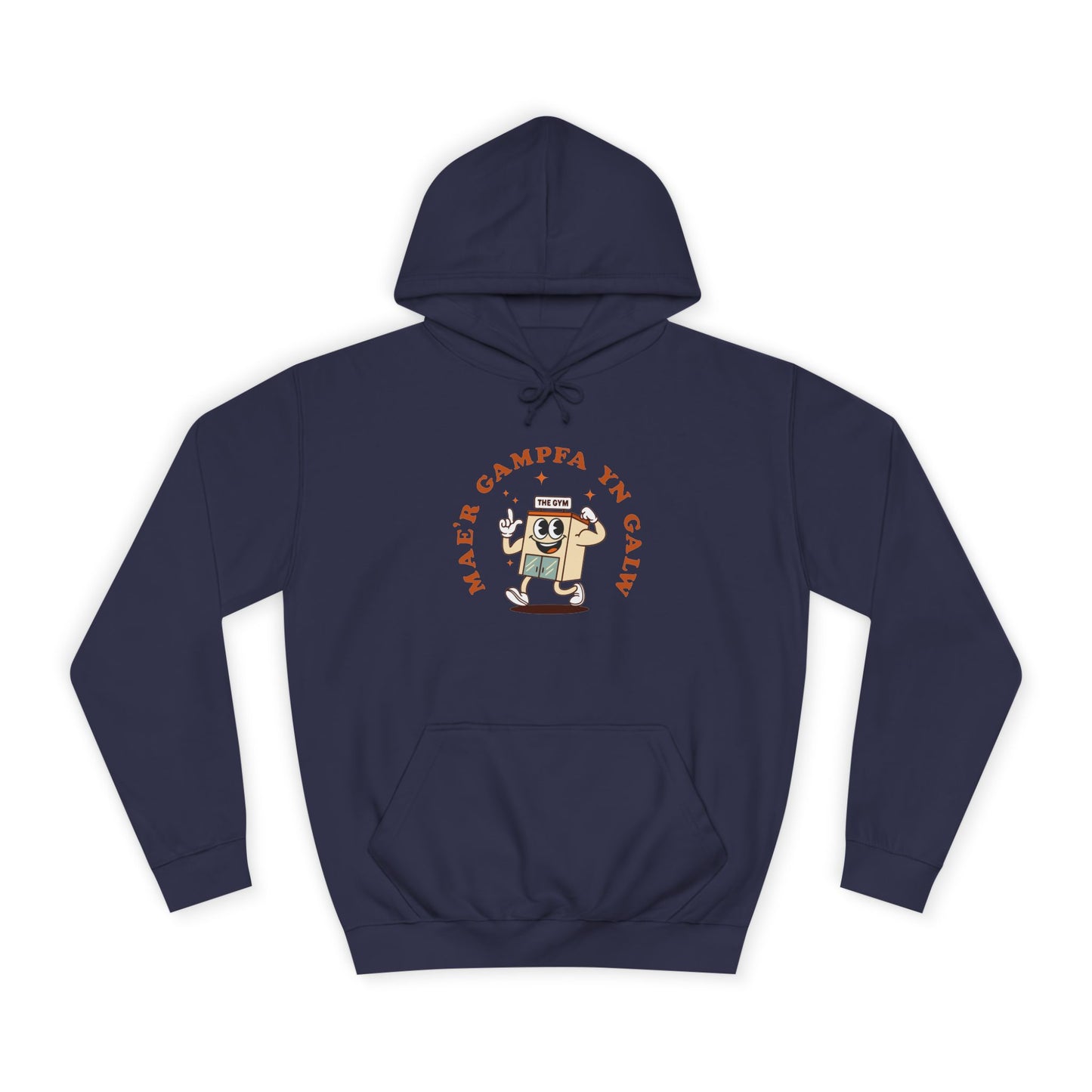 'Gampfa Yn Galw' Unisex Retro Gym Hoodie