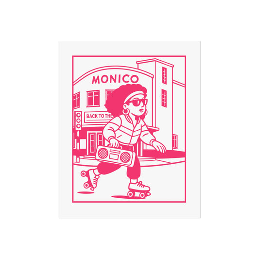 Retro Monico Cinema (Cardiff) Fine Art Poster