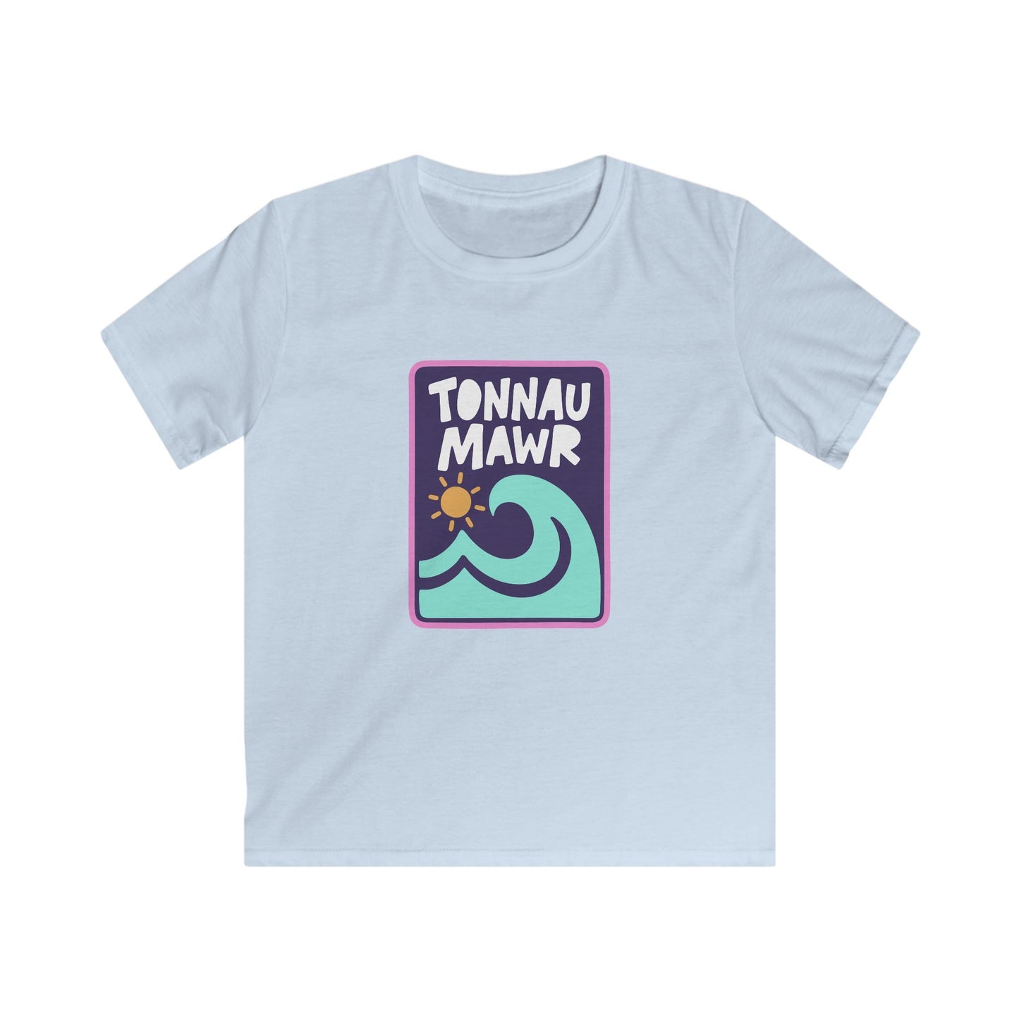 'Tonnau Mawr' Kids T-Shirt - Big Waves Graphic Tee