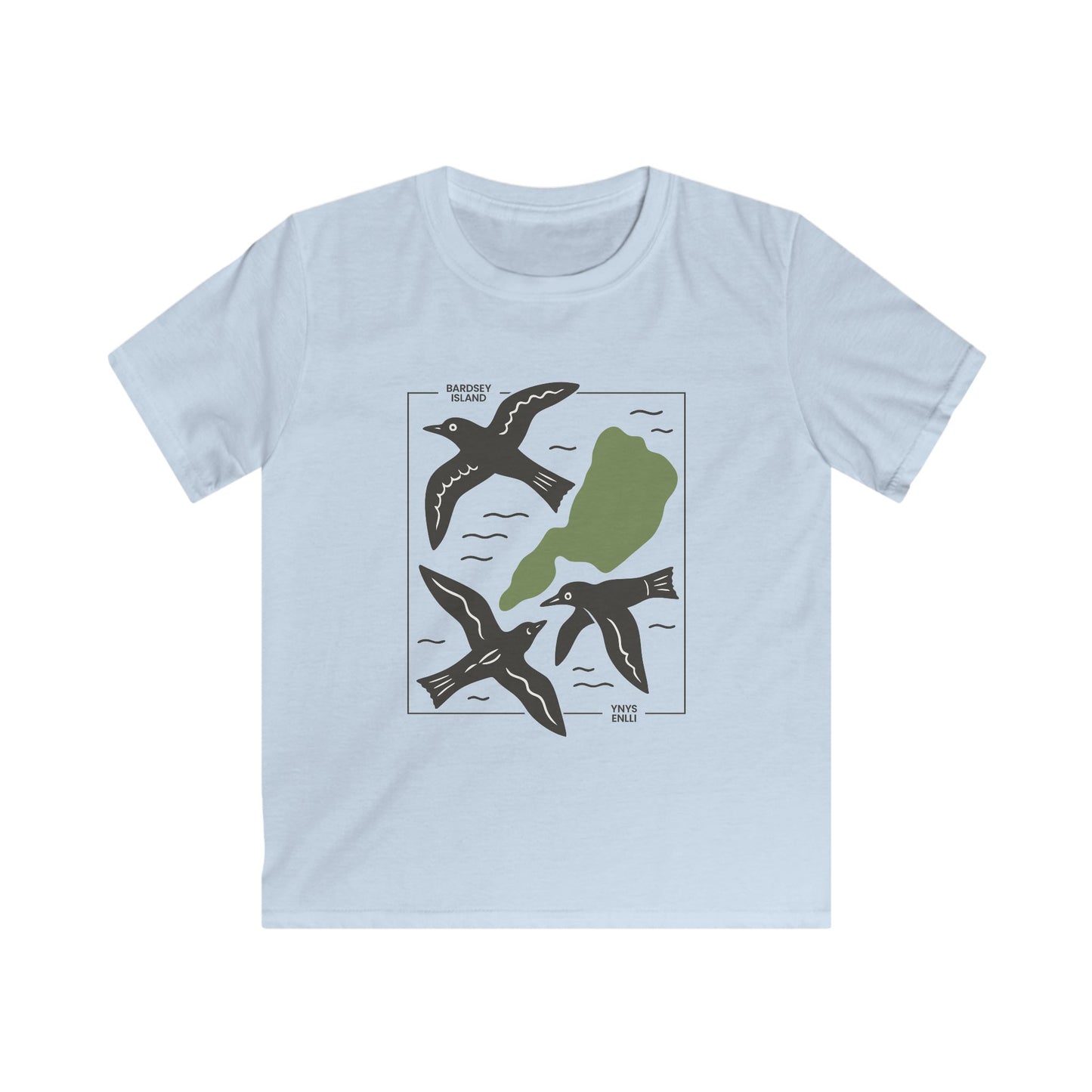 Kids Bardsey Island Seabird T-Shirt (Coastal Nature Shirt)