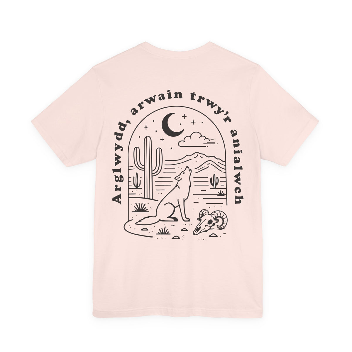 Cwm Rhondda Graphic Tee - 'Arglwydd, arwain trwyr’r anialwch' Welsh Hymn Collection (Double Sided)