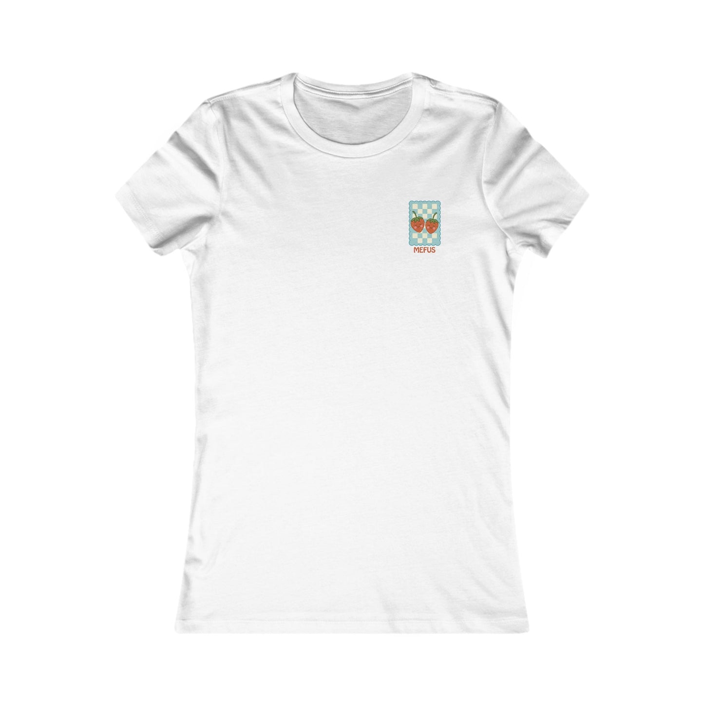 Women’s Vintage Strawberry Tee – 'Mefys'