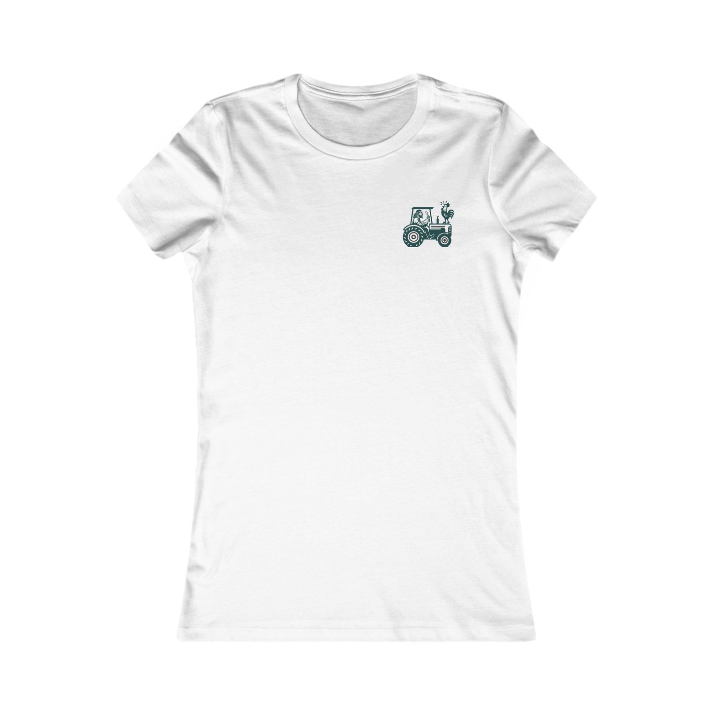 Women's Coffi Y Ffermwyr Tee — Farm Graphic Shirt (Double Sided)
