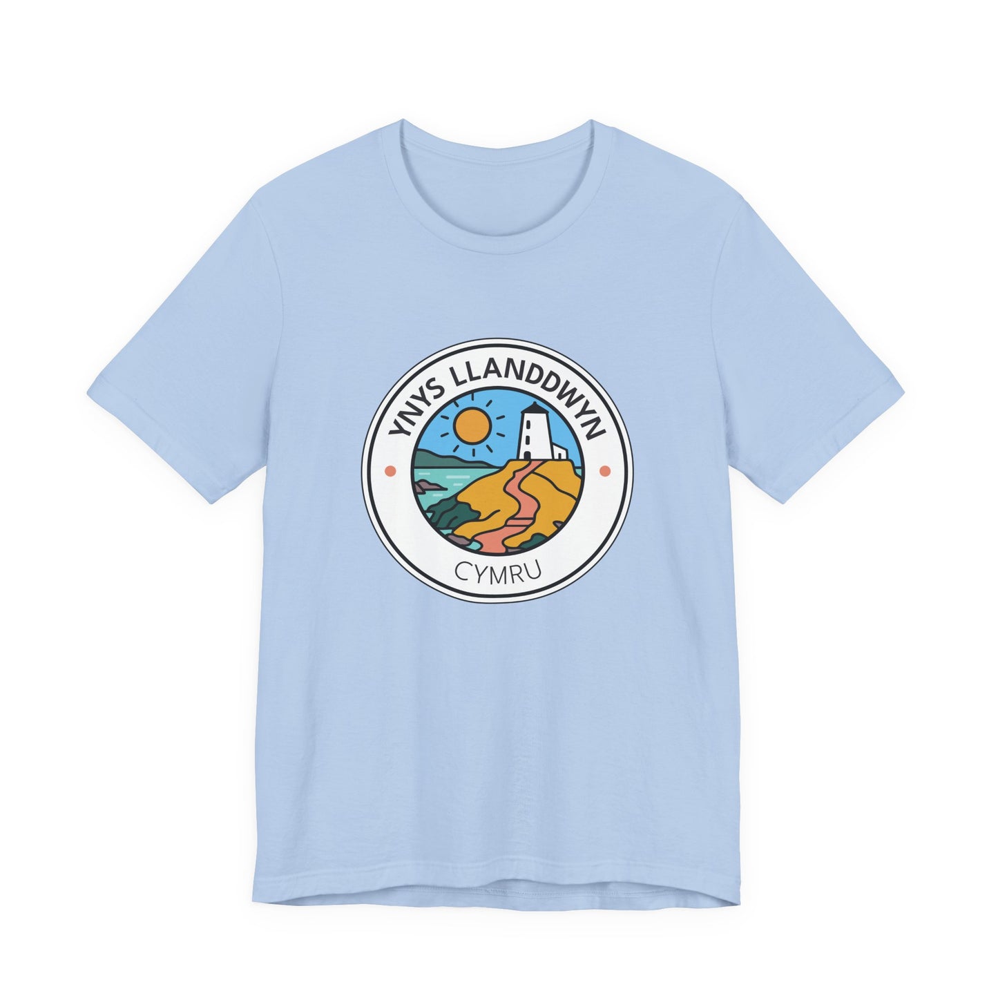 Ynys Llanddwyn Unisex Tee – Santes Dwynwen Coastal Graphic T-Shirt