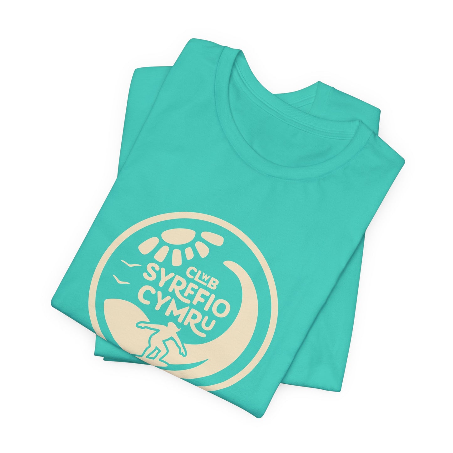 'Clwb Syrffio Cymru' Unisex T-Shirt - Welsh Surf Club Logo Tee