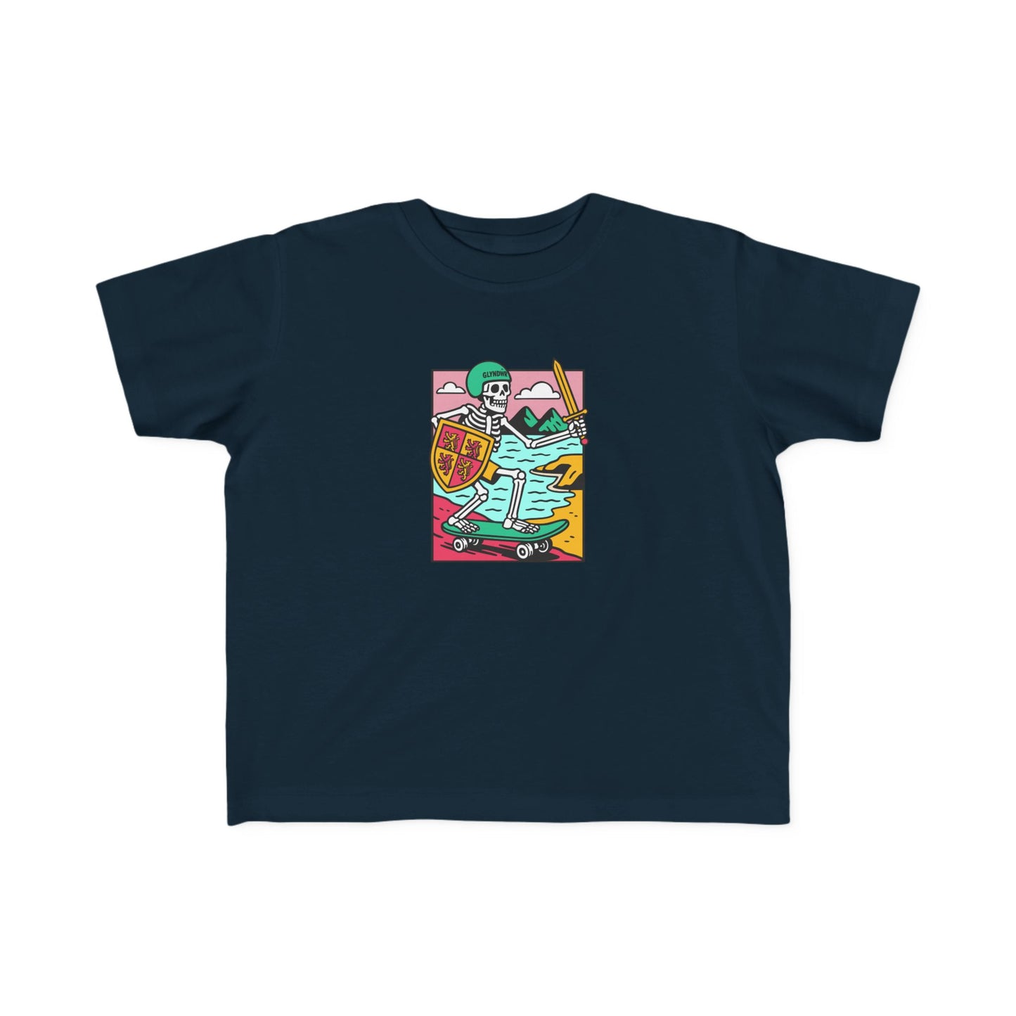 Toddler Owain Glyndŵr Skateboard T-Shirt