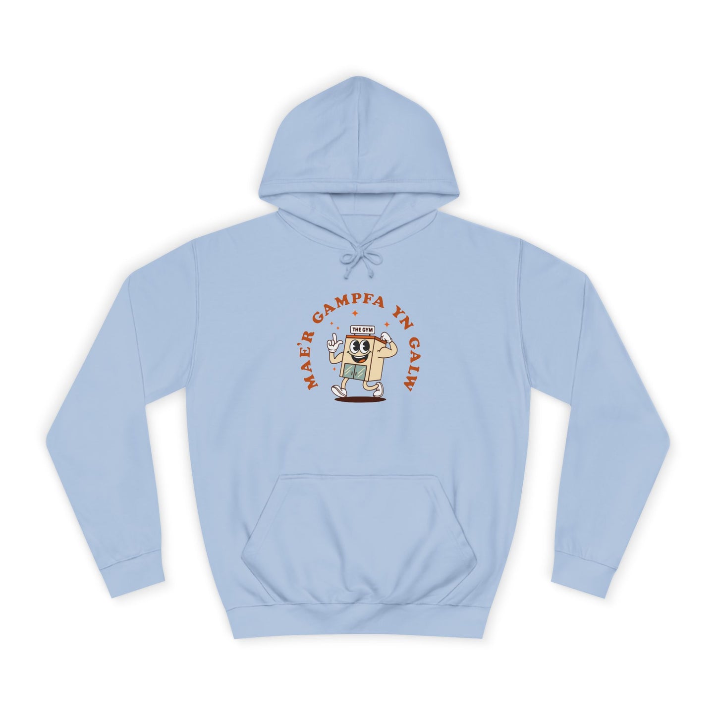 'Gampfa Yn Galw' Unisex Retro Gym Hoodie