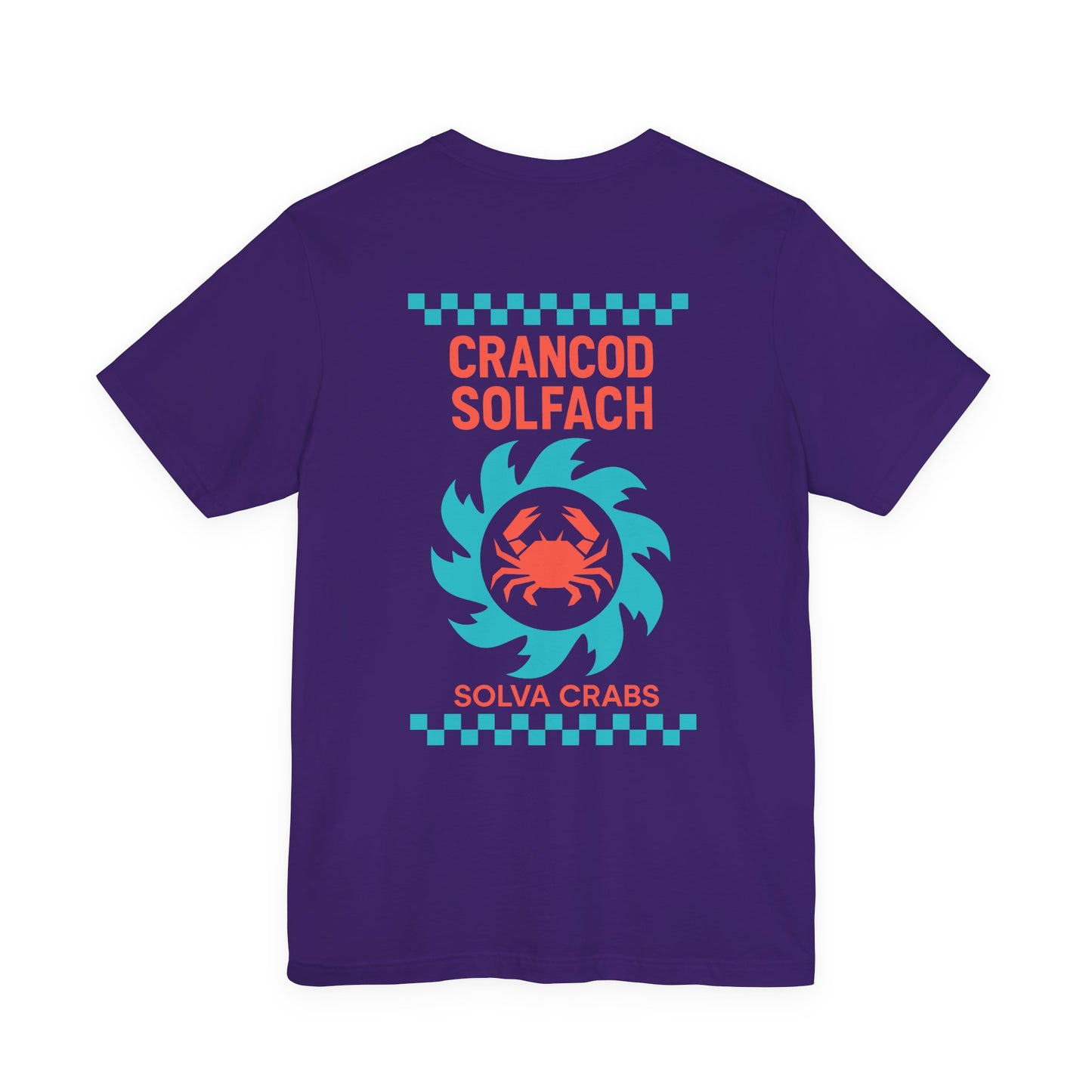 Solva Crabs Vintage Unisex T-Shirt - 'Crancod Solfach' (Double Sided)