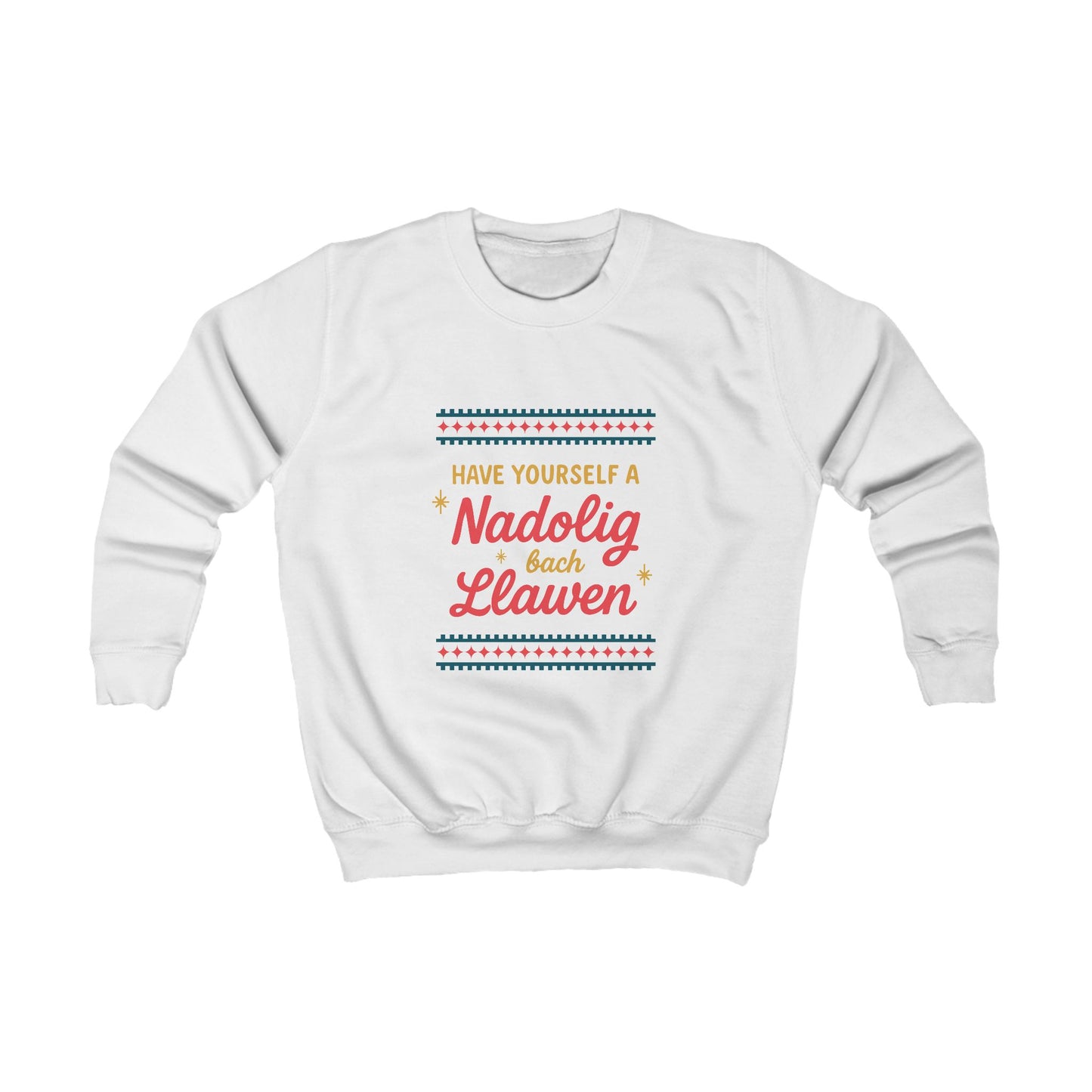 Kids Welsh Christmas Jumper  'Have Yourself A Nadolig Bach Llawen'