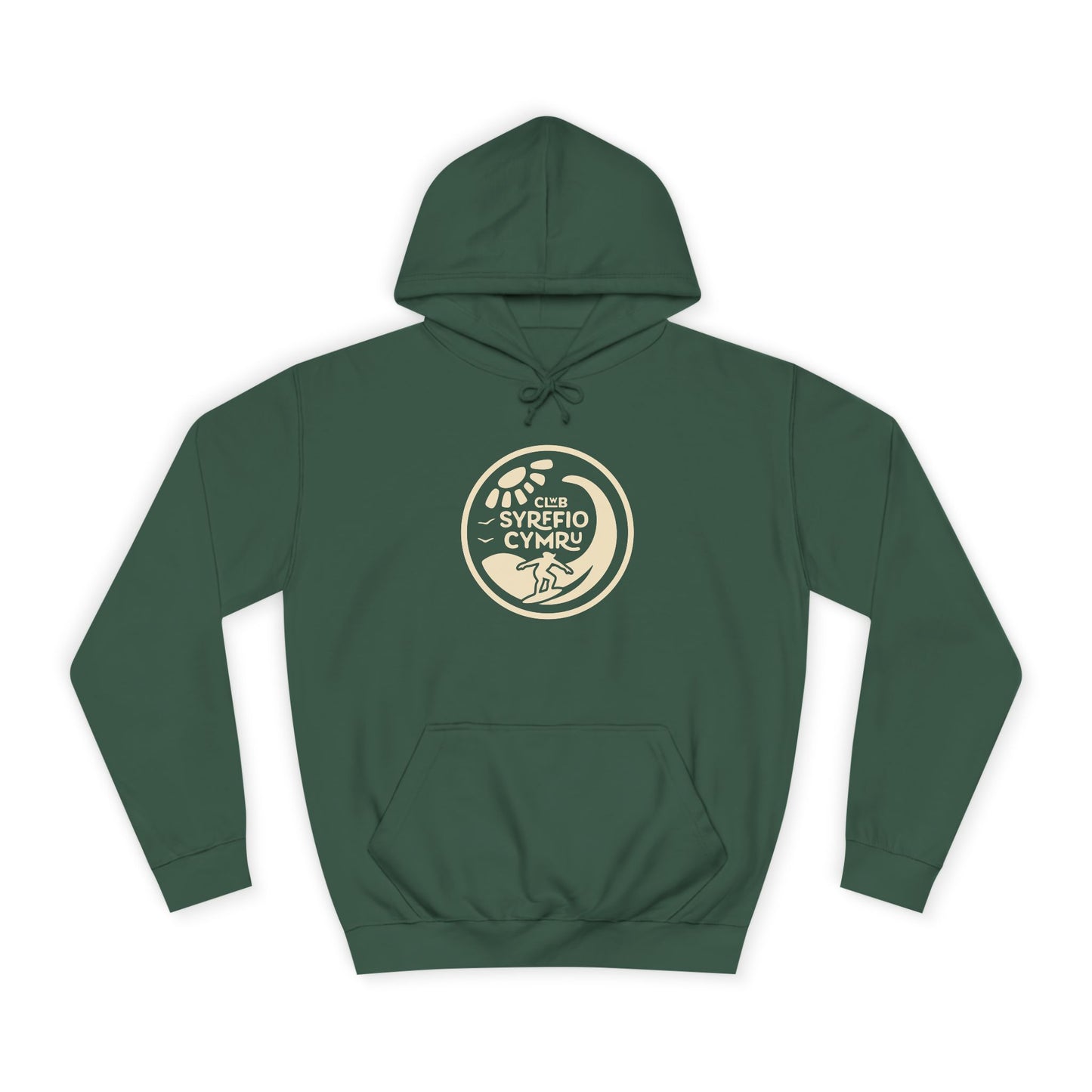 "Clwb Syrffio Cymru" Unisex Hoodie - Welsh Surfing Top
