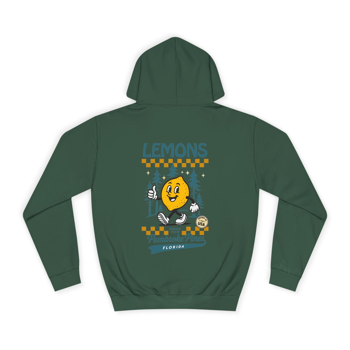 Retro Lemons Unisex Hoodie (Double Sided)