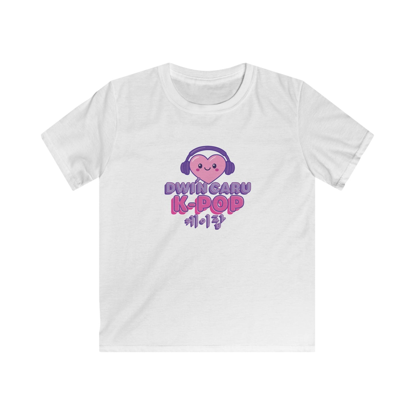 Kids K-Pop Heart T-Shirt - Welsh Korean Graphic Tee