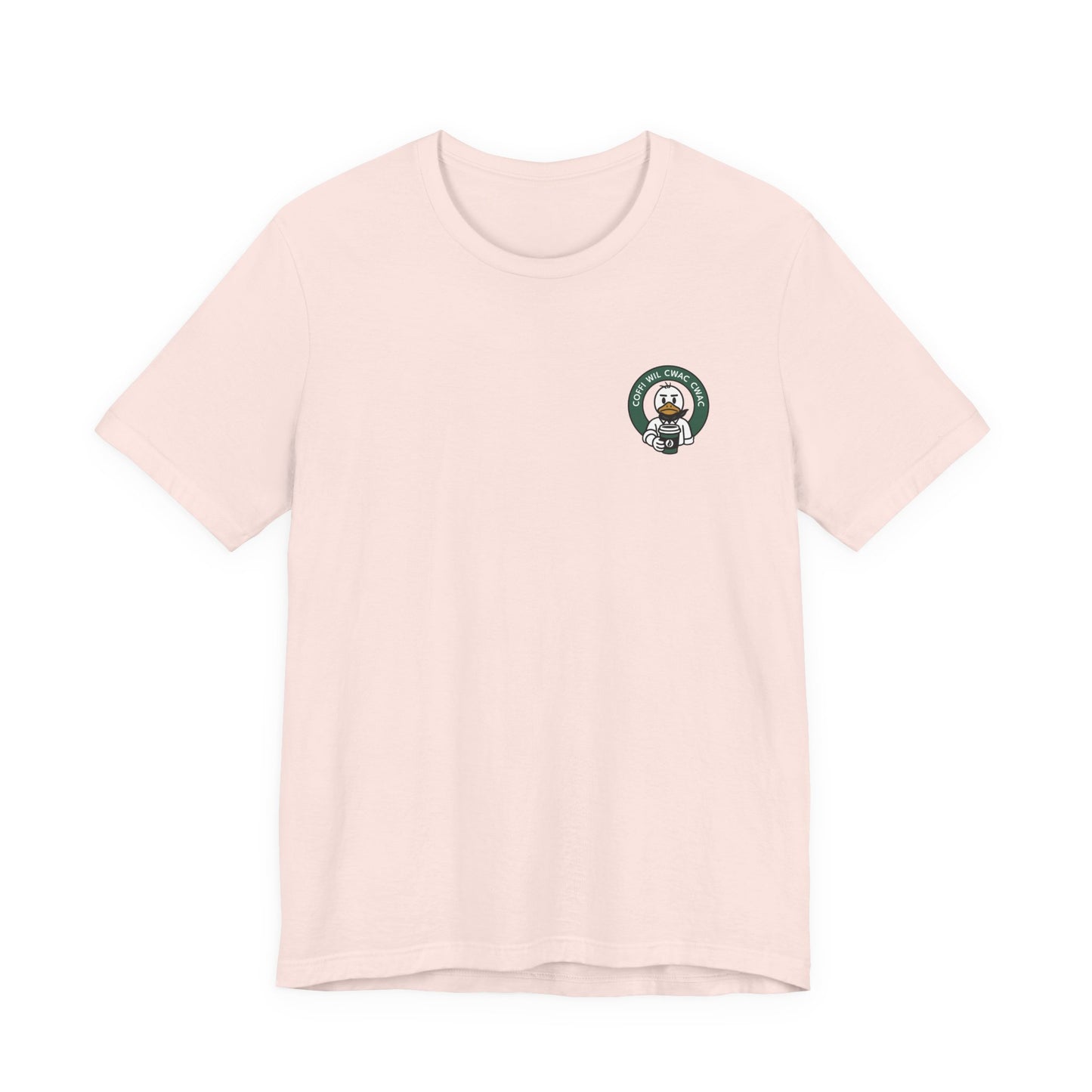 Wil Cwac Cwac Coffee Unisex T-shirt - Retro Cafe T-Shirt (Double Sided)