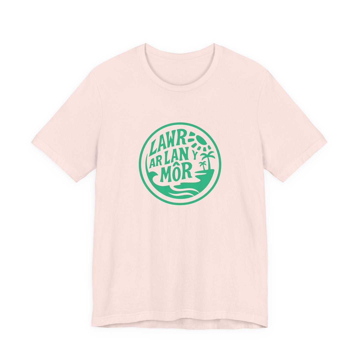 'Lawr Ar Lan y Môr' Coastal Welsh Graphic Tee (Unisex)