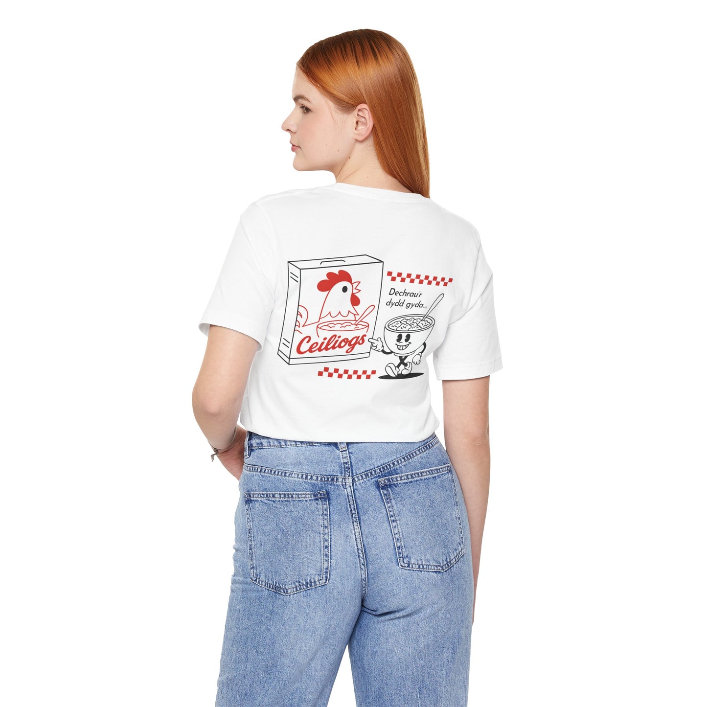 Ceiliogs Vintage Cereal Unisex T-shirt (Double Sided)