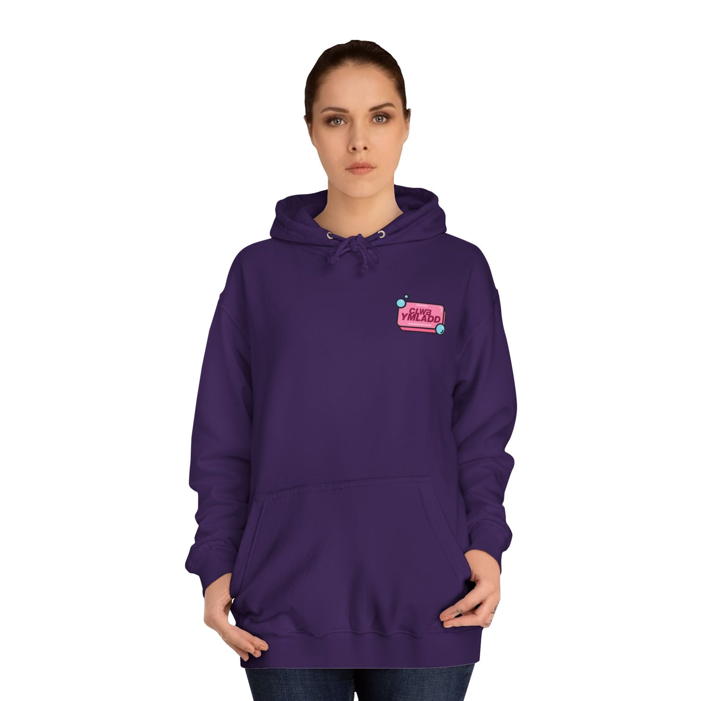 Retro Fight Club Hoodie - 'Clwb Ymladd'