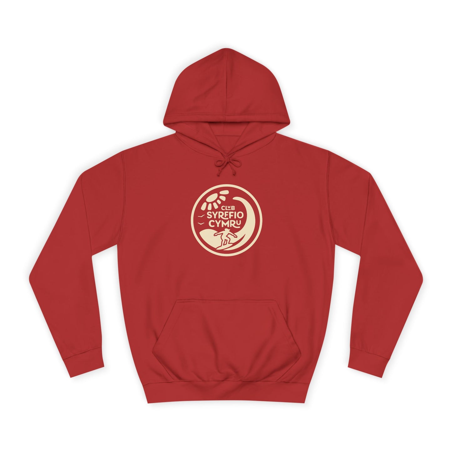 "Clwb Syrffio Cymru" Unisex Hoodie - Welsh Surfing Top