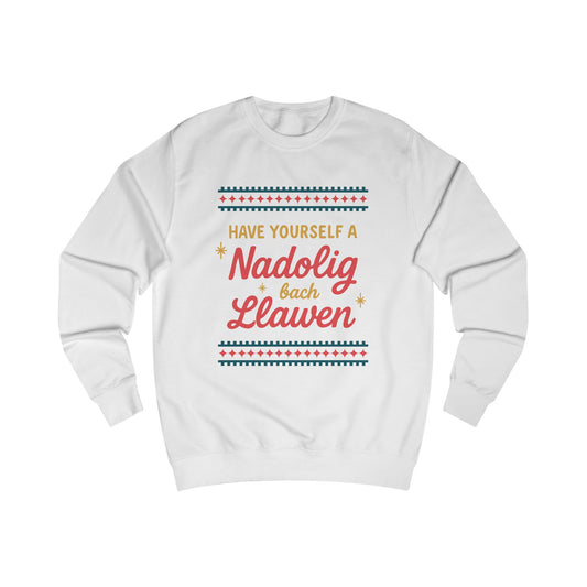 Nadolig Llawen Christmas Jumper – 'Have Yourself a Nadolig Bach Llawen' Welsh Sweater (Unisex)