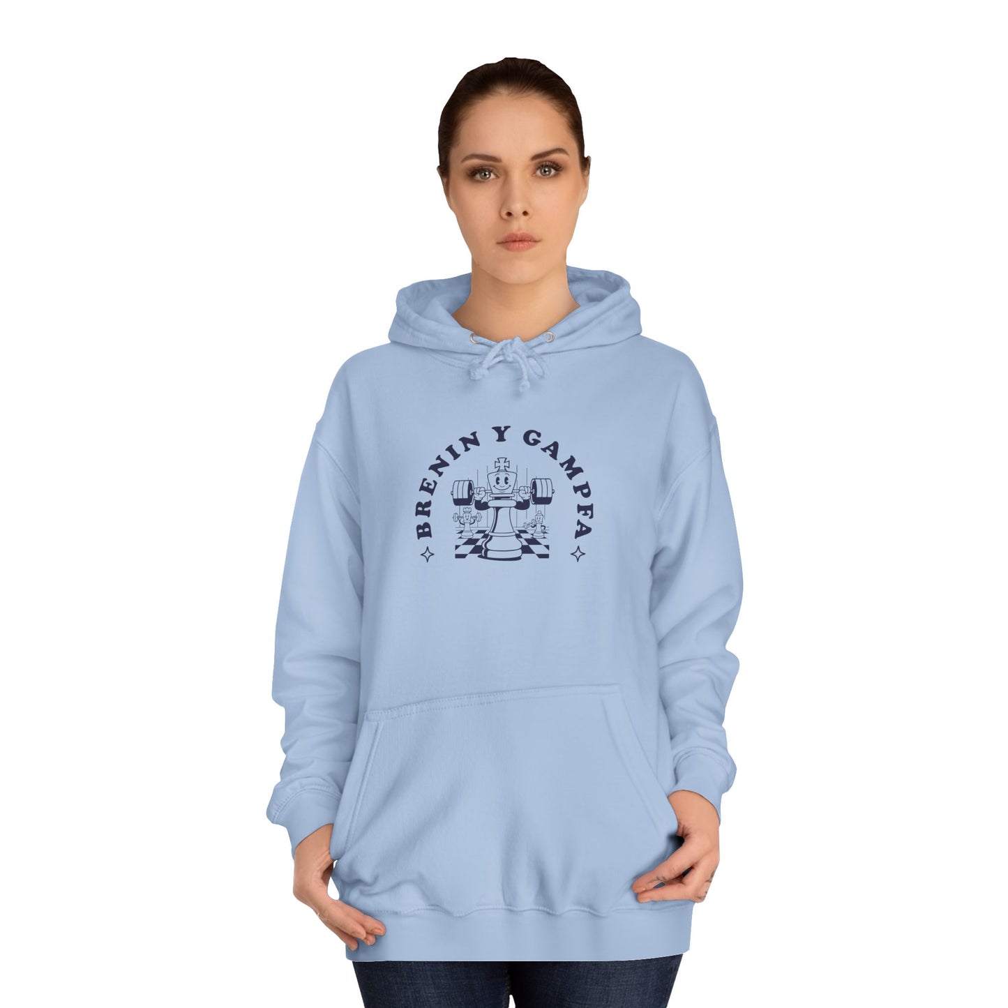 'King Of The Gym' Welsh Unisex Hoodie - 'Brenin y Gampfa'