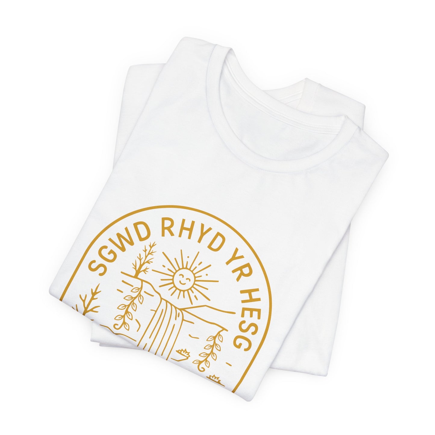 Melincourt Falls Waterfall Tee (Unisex) — 'Sgwd Rhyd Yr Hesg' Resolven Graphic Shirt