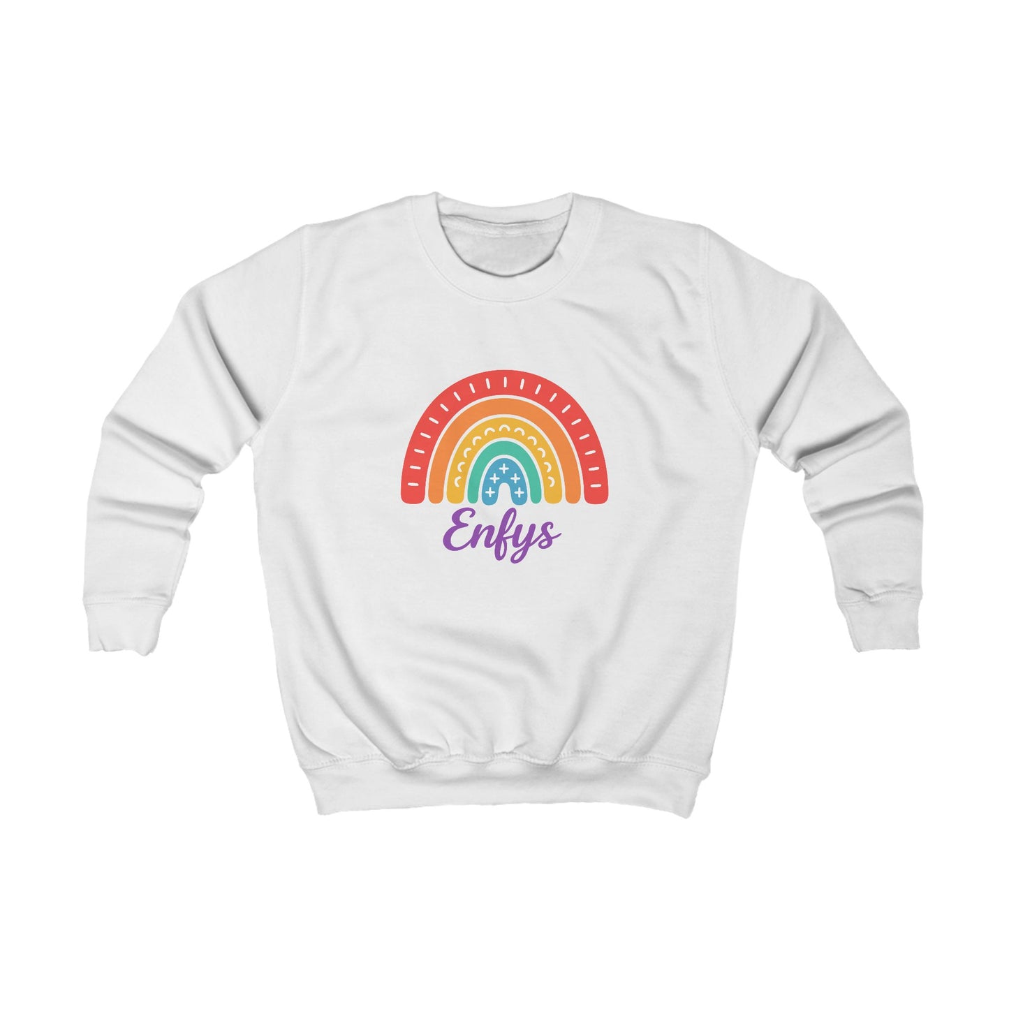 Kids Welsh Rainbow Jumper - 'Enfys'