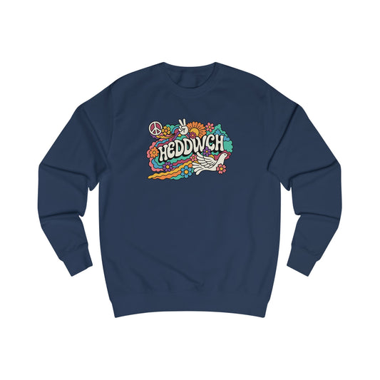 Retro Peace Unisex Jumper - 'Heddwch'