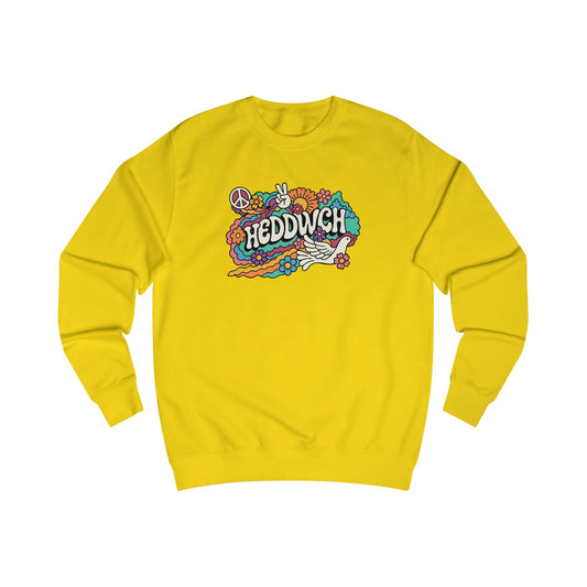 Retro Peace Unisex Jumper - 'Heddwch'