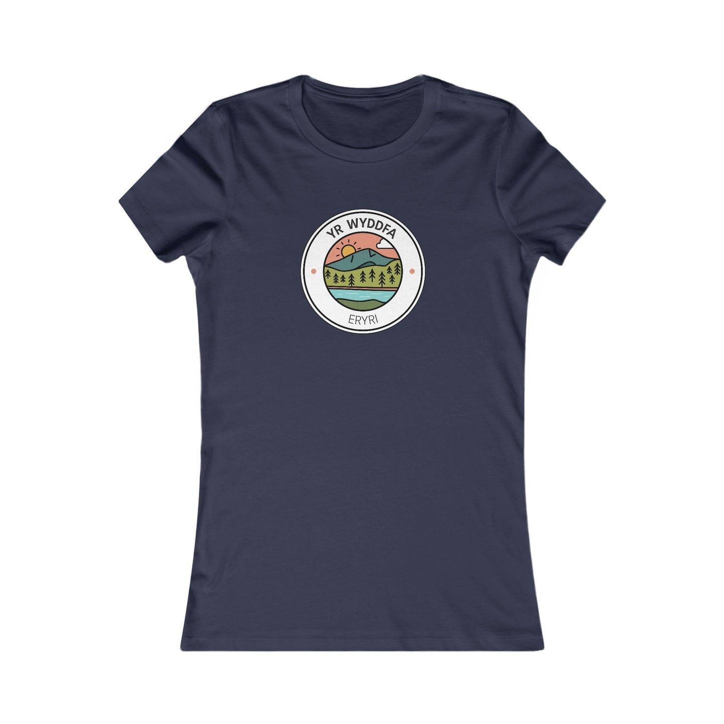 Yr Wyddfa Women's Tee - Mountain Sunset Graphic