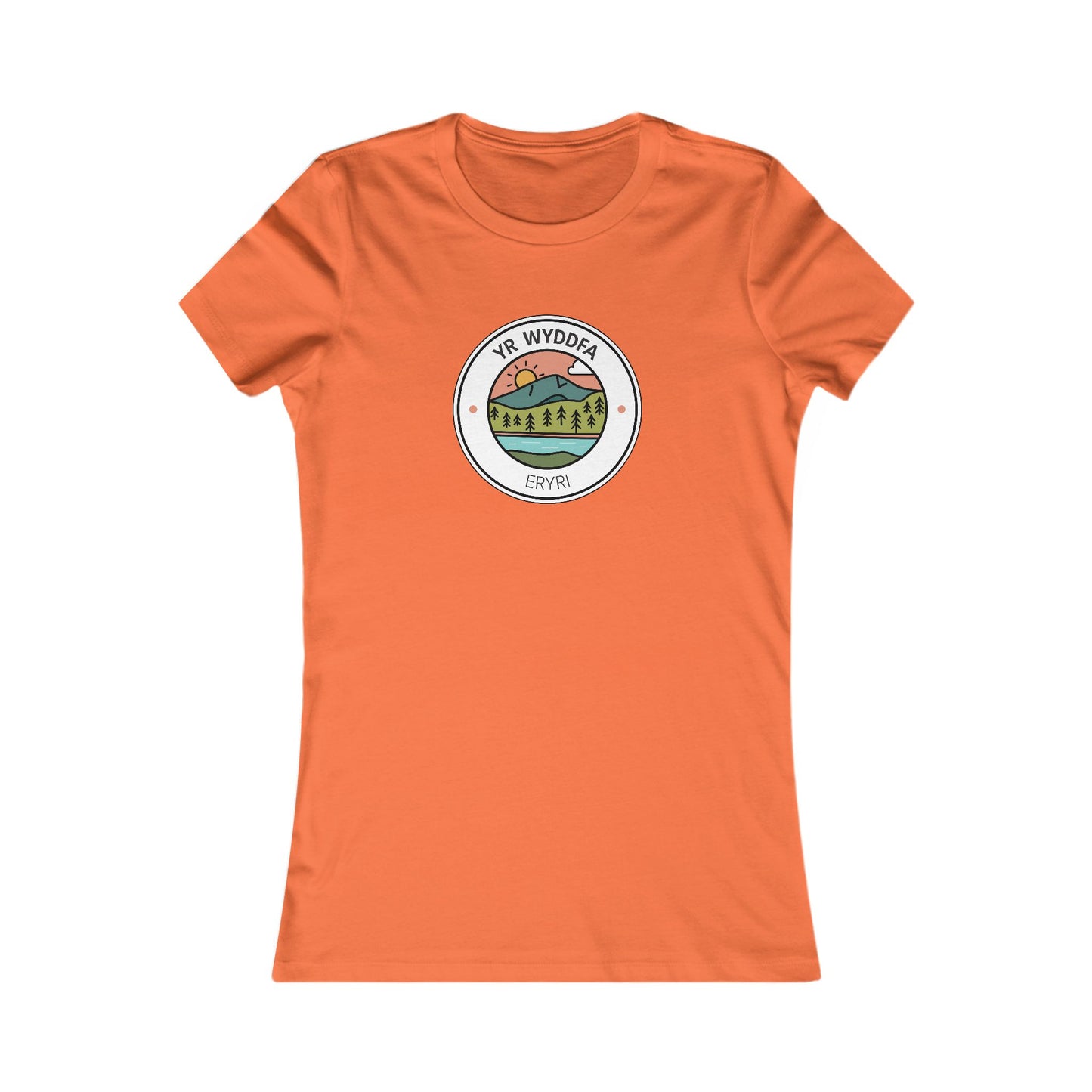 Yr Wyddfa Women's Tee - Mountain Sunset Graphic