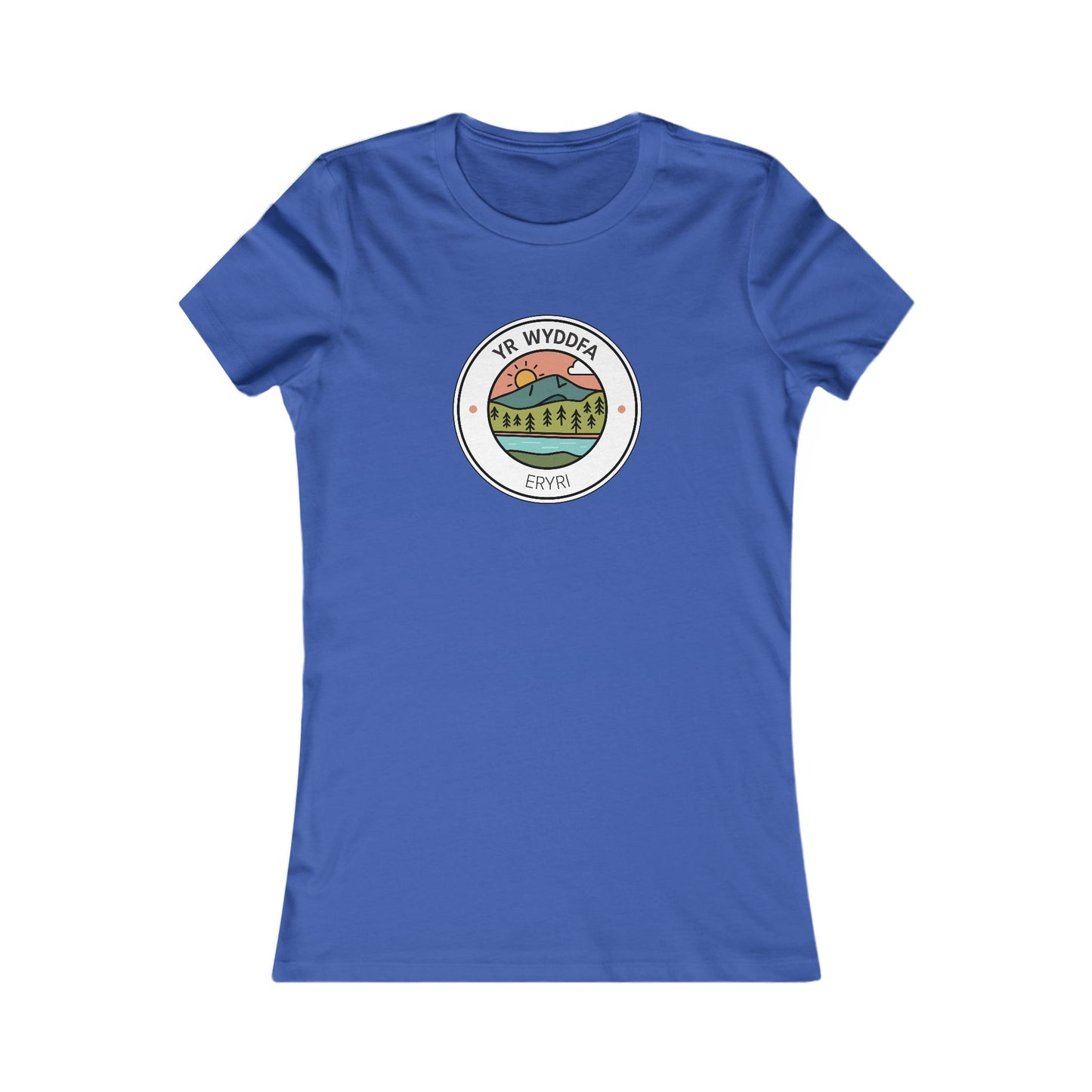 Yr Wyddfa Women's Tee - Mountain Sunset Graphic