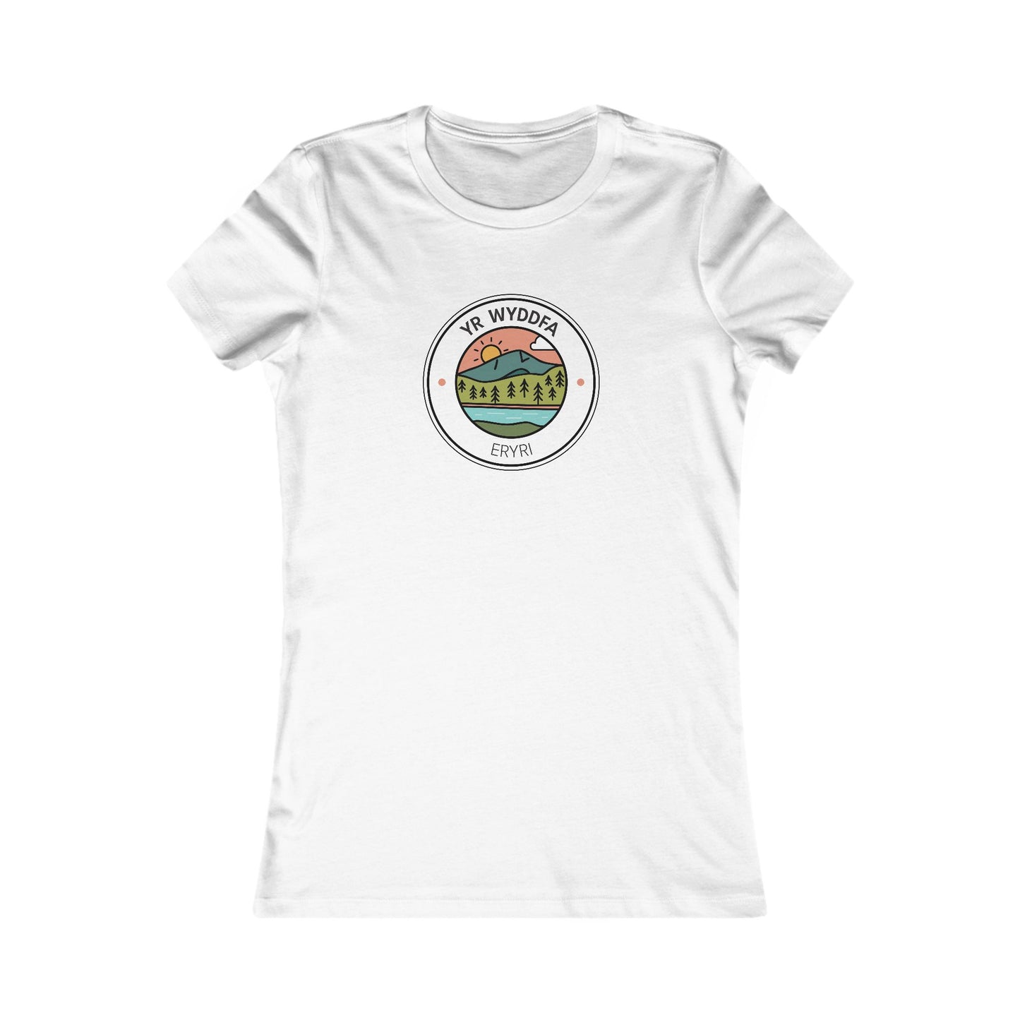 Yr Wyddfa Women's Tee - Mountain Sunset Graphic