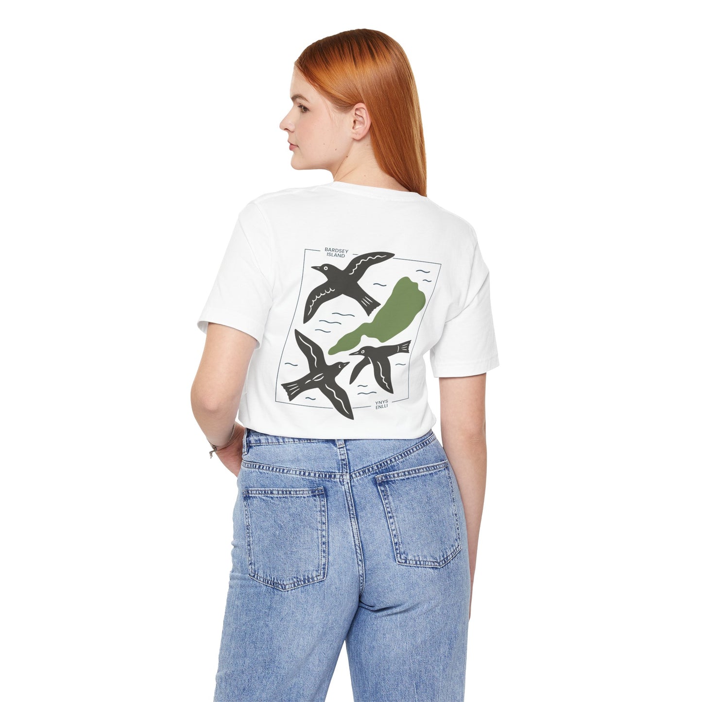 Bardsey Island Graphic Unisex T-Shirt - (Ynys Enlli) - Double Sided